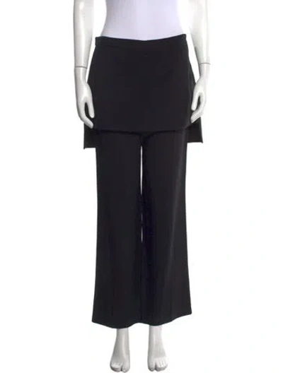Pre-owned Givenchy Wide Leg Pants In Black