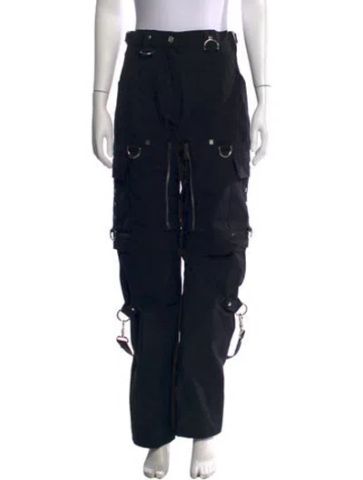 Pre-owned Givenchy Wide Leg Pants In Black