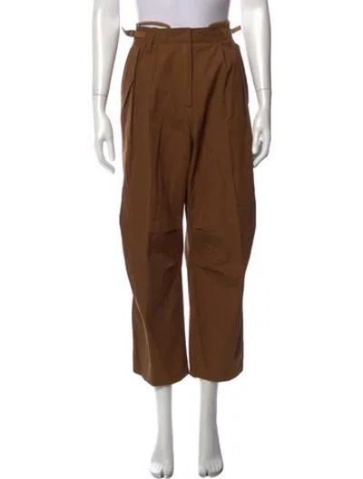 Pre-owned Givenchy Wide Leg Pants In Brown
