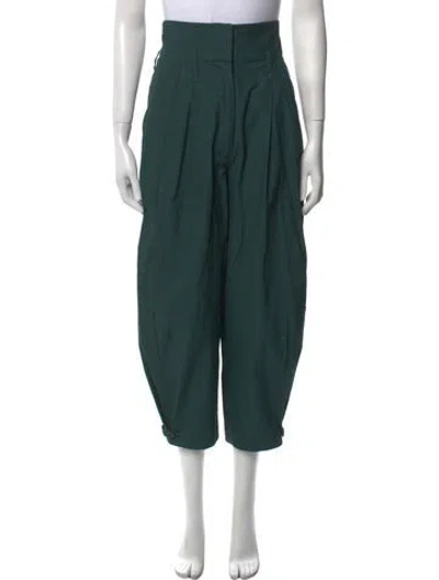 Pre-owned Givenchy Wide Leg Pants In Green