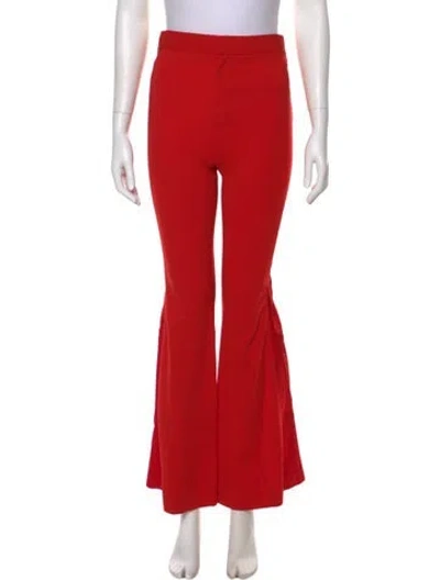 Pre-owned Givenchy Wide Leg Pants In Red