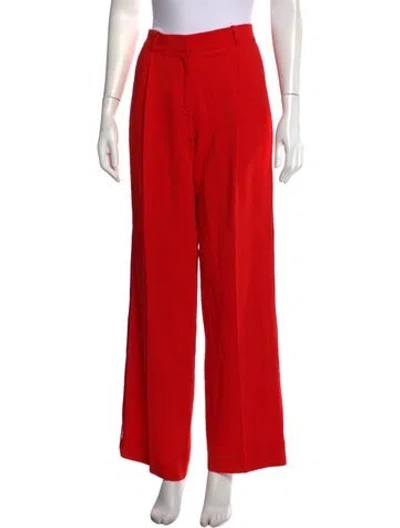 Pre-owned Givenchy Wide Leg Pants In Red
