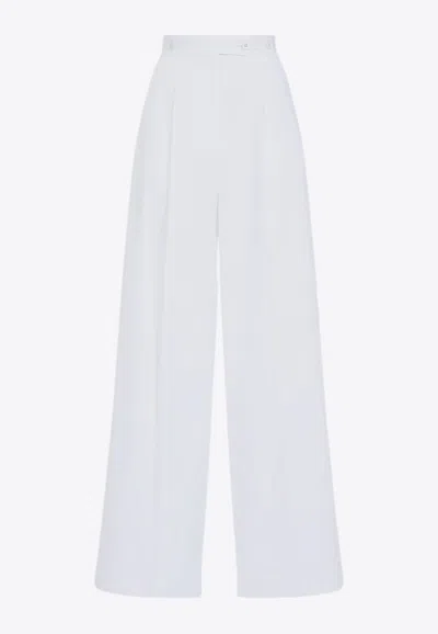 Givenchy Wide-leg Pleated Pants In White