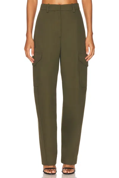 Givenchy Cotton-wool Cocoon Cargo Trousers In Green
