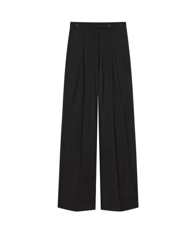 GIVENCHY PLEATED PANTS IN MONOGRAM 72 JACQUARD