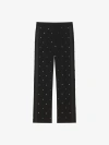 GIVENCHY WIDE PANTS IN WOOL WITH PIPING AND STUDS
