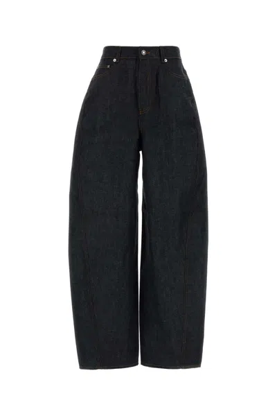 Givenchy Wide-leg Cotton Denim Jeans In Black