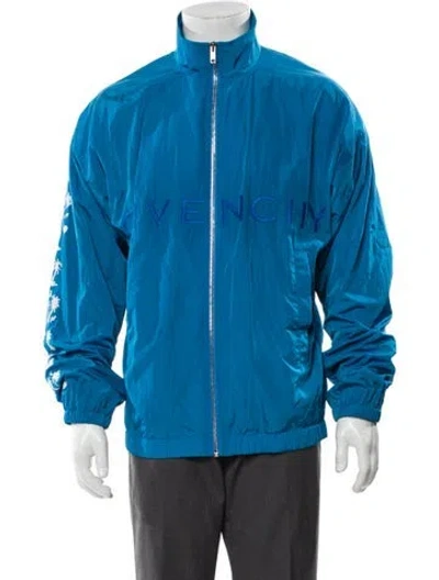 Pre-owned Givenchy Windbreaker In Blue
