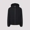 Givenchy Drawstring Hooded Windbreaker Jacket In Black