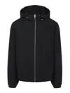 Givenchy Drawstring Hooded Windbreaker Jacket In Black