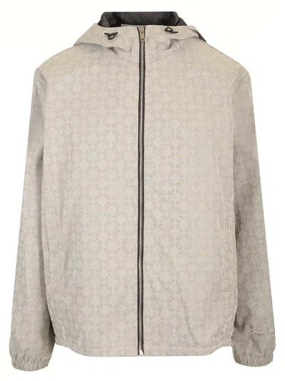 GIVENCHY WINDBREAKER MONOGRAM 72 COATS GREY