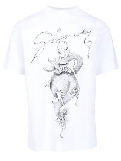 Givenchy With Chandelier And Snake Print T-shirt White