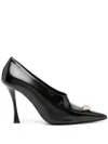 Givenchy Crystal-embellished Pointed Stiletto Mules In Black