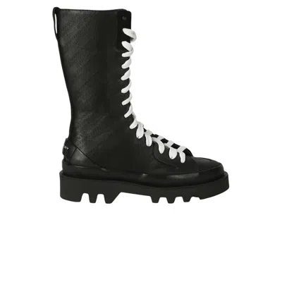 Pre-owned Givenchy Wmns Clapham Combat Boot 'black White' | Women's Size 35