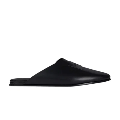 Pre-owned Givenchy Wmns Label Flat Mule 'black' | Women's Size 38