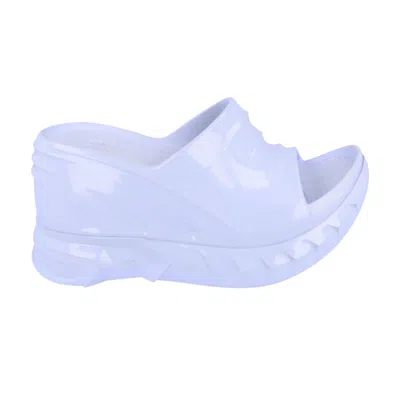 Pre-owned Givenchy Wmns Marshmallow Wedge Slide 'cloud Sky Blue' | Women's Size 38