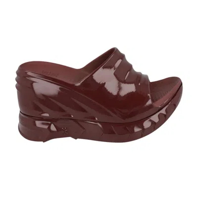 Pre-owned Givenchy Wmns Marshmallow Wedge Slide 'oxblood Red' | Women's Size 39