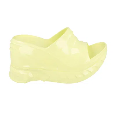 Pre-owned Givenchy Wmns Marshmallow Wedge Slide 'pale Yellow' | Women's Size 40