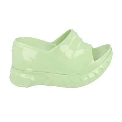 Pre-owned Givenchy Wmns Marshmallow Wedge Slide 'pistachio' | Green | Women's Size 38