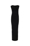 Givenchy Womens Black Structured Sleeveless Stretch-wool Blend Maxi Dress In Multicolor