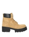 Givenchy Chunky Heel Suede Ankle Boots In Beige