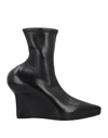 Givenchy Black Nappa Leather Ankle Boots In Black