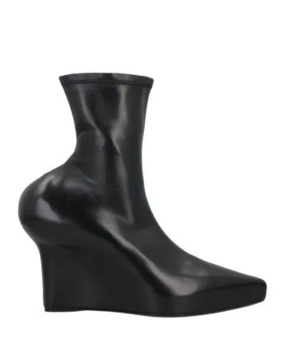 GIVENCHY GIVENCHY WOMAN ANKLE BOOTS BLACK SIZE 8 LAMBSKIN