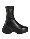 Givenchy G Leather Clog Ankle Boots In Black