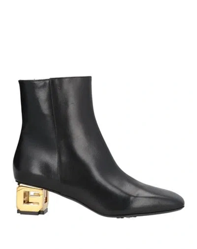 Givenchy Woman Ankle Boots Black Size 9 Goat Skin