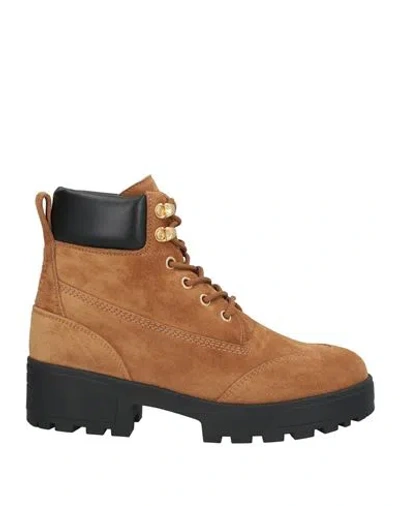 Givenchy Woman Ankle Boots Camel Size 8 Calfskin In Brown