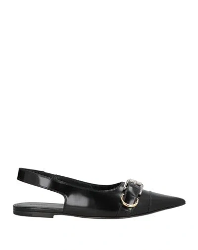 GIVENCHY GIVENCHY WOMAN BALLET FLATS BLACK SIZE 8 CALFSKIN