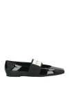 Givenchy Sliced Square Ballerinas In Patent Leather In Black