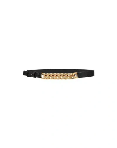 Givenchy Woman Belt Black Size 32 Soft Leather, Metal