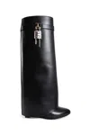 Givenchy High-heeled Boots With Structured Silhouette And Decorative Detail In Black