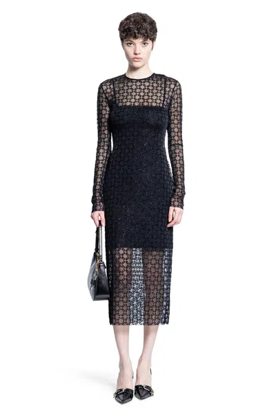 GIVENCHY SHINY MONOGRAM TULLE DRESS