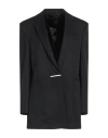 GIVENCHY GIVENCHY WOMAN BLAZER BLACK SIZE 10 WOOL, MOHAIR WOOL
