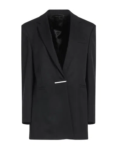 Givenchy Woman Blazer Black Size 8 Wool, Mohair Wool