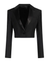 Givenchy Woman Blazer Black Size 8 Wool, Mohair Wool, Viscose, Silk In Black