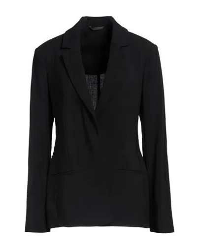 Givenchy Woman Blazer Black Size 8 Wool, Polyamide, Elastane In Multi