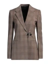 Givenchy Woman Blazer Camel Size 8 Wool, Polyamide, Elastane In Beige