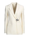Givenchy Woman Blazer Cream Size 4 Wool, Mohair Wool
