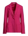 Givenchy Half-lined Single Breasted Wool Blazer In Pink