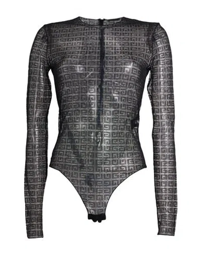Givenchy Woman Bodysuit Black Size L Polyamide, Elastane