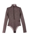 Givenchy Woman Bodysuit Dark Brown Size L Polyamide, Elastane