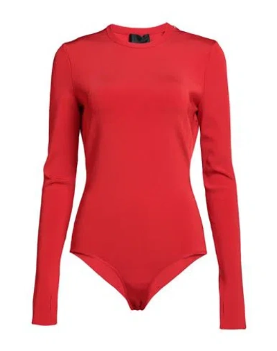 Givenchy Woman Bodysuit Red Size M Viscose, Polyamide, Elastane