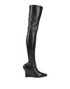 Givenchy Elevated Over-the-knee Wedge Boots In Black