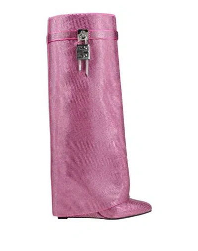 Givenchy Woman Boot Fuchsia Size 6.5 Synthetisches Material In Pink