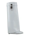 Givenchy Woman Boot Light Grey Size 6.5 Leather In Gray