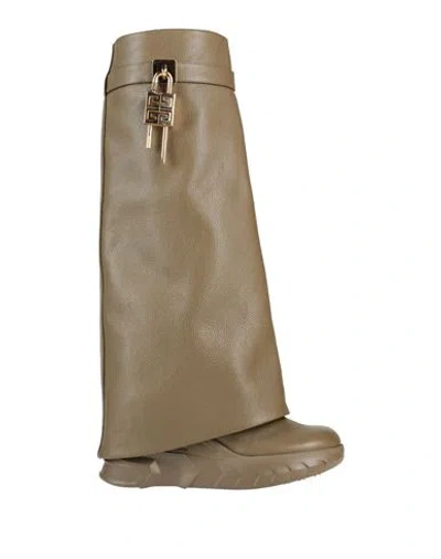 Givenchy Woman Boot Military Green Size 6 Calfskin