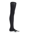 Givenchy Woman Boot Silver Size 8 Lycra, Calfskin In Silver